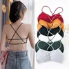 Yoga Outfit Femmes Bras Bralette Sexy Back Beauty Fileté Respirant Push Up Soutien-Gorge Lingerie Jarretelles Camisoles Fitness Entraînement