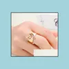 Band Rings Hollow Out Heart Shaped Musical Note Open Ring For Women Lover Infinity Valentines Day Jewelry Elegant Rings Drop Yydhhome Dhr5T