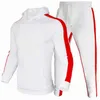 Männer Trainingsanzüge Stücke Sets Trainingsanzug Männer Neue Marke Herbst Winter Mit Kapuze SweatshirKordelzug Hosen Männlichen Streifen Patchwork Hoodies Casual Anzüge G221010