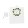 Cadeau cadeau 2 ensembles de plantes d'été feuilles cartes de voeux carte de remerciement avec enveloppe pour la fête des mères de vacances en gros