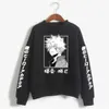 Herrtröjor tröjor harajuku min hjälte akademi unisex japansk anime bakugou katsuki tryckt hoodie streetwear casual g221008