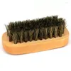 Clothing Storage Wooden Cleaning Brushes For Shoes Shine With Horse Hair Bristles Care Brush Suede Nubuck Boot