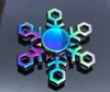 Hemdekompression Toy Rainbow Metal Fidget Spinner Star Flower Skull Dragon Wing Hand Spinner för Autism ADHD Kids Vuxna Antistres