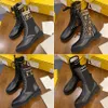 Klassische Mode, Luxus-Designer-Booties, Damen-Schnürstiefel von Martin, Zucca, flach gestrickt, bestickt, F-Stretch-Wollsocken, kurze Stiefel, Kampfstiefel 35-41 mit Box