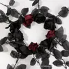 Dekorative Blumen Gothic Black Rose Künstliche Simulation Valentinstag Geschenk Hochzeit Home Dekoration Rosen Po Requisiten