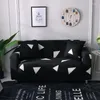 Stol täcker svart triangel mönster elastisk soffa täcker sträcka allt-inclusive för vardagsrum soffan älskar slipcovers