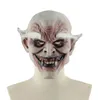 Party Masks Halloween White-browed Demon Horror Devil Mask White-haired Ghost Haunted House Dress Up Props Latex Headgear Face Cover