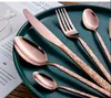 Stainless steel Western Cutlery set Knife Fork Spoon Dinner Set Dessert Dinnerware Steak Tableware