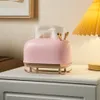 Tissue Boxes Napkins Plastic Deer Model Box Paper Towel Holder Dispenser Storage Napkin Case Desk Organizer Ornament Home Office 221008