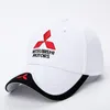 Yeni Moda 3D Mitsubishi Şapka Araba Logosu Moto GP Yarışı F1 Beyzbol Kapağı Ayarlanabilir Günlük Tructet Hat