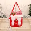 Emballage cadeau cordon de serrage pratique sac de rangement de poupée sans visage de Noël bonbons faits à la main pomme