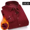 Men's Casual Shirts Flannel 95% Cotton Men Shirt Autumn Winter Male Long Sleeve Plaid Thick Fleece Lined Soft Warm Dress L-5XL HK