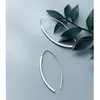 Orecchini pendenti in argento sterling 925 per donne appese a forma di U orecchino perno per orecchio gancio lungo regalo di gioielli di moda