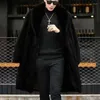 Men's Trench Coats 6XL Luxury Gentleman For Mens Elegant Streetwear Long Jackets With Soft Warm Party Club Overcoats 2023