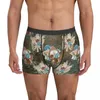 Caleçon Coloré Squelette Sous-Vêtements Crânes De Sucre Imprimé Floral Mâles Boxer Brief Drôle Tronc Surdimensionné Culotte