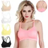 Yoga Outfit Nahtloser BH Damen Damen Gepolsterte Sport-BHs Padless Strap Gym Fitness Energie Top Weste Weiblicher Komfort