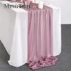 Стол -бегун Sheer Chifon Luxury Colid Clorfful Table Runner Blue Rustic Boho Wedding Party Bridal Shower День рождения дома Рождество