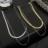 Chains Women Neck Chain Gold Color Choker Necklace On The Double Layer Pendant Jewelry 2022 Chocker Collar For Girl Checker Gift