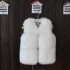 Fourrure pour femmes bébé fille Faux manteau gilet veste d'hiver pour enfants gilet famille correspondant tenues enfants filles vêtements vêtements d'extérieur