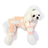 Hundkläder tecknad jumpsuit pajamas små kläder byxor övergripande Yorkshire poodle bichon pomeranian schnauzer husdjur kläddräkt