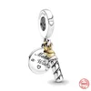 925 Sterling Silver Dangle Charm Femmes Perles Haute Qualité Bijoux Cadeau En Gros Exquis Abeille Pendentif Tournesol Perle Fit Pandora Bracelet DIY