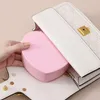 Opbergdozen Bins Pink Love Heart Sieraden Dubbele lagen Spiegel Cosmetische organisator Schattige snuisterij Drappal Portable Girl Make Up Case 221008