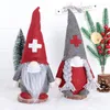 クリスマスドクターナースフェイスのないgnomeサンタチューリップルドルフ人形の装飾ホームギフトのための装飾品パーティー用品