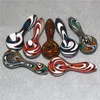 Wholesale 4 Inch Pipes Smoking Accessories Hookah Tobacco Spoon Colored Mini Glass Pipe Small Hand Pipes For Oil Burner Dab