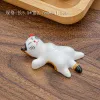 Cat Cat en céramique Topsticks support Fine Design Chobin Copstick Rack Pillow Care Rest Style Kitchen Kitchen Table Vole
