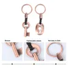 Keychains KeeyKeychain Keyring Chain Metal Smen Par Present Personaliserade Keyrings Lock Ring m￤ssing Tillbeh￶r smycken par