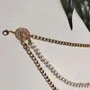 Belts Single Loop Chain Belt For Women All-match Gold Silver Metal Waist Outdoor Decoration