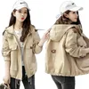 Jackets femininos Ferramentas de Windbreaker Coat Feminino 2022 Jacket Spring Autumn Moda