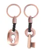 Keychains KeeyKeychain Keyring Chain Metal Smen Par Present Personaliserade Keyrings Lock Ring m￤ssing Tillbeh￶r smycken par