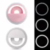 LED portatile Selfie Ring Light Telefono cellulare Lampada di riempimento Beauty Flash Lens Luce a clip incandescente per Samsung Xiaomi Huawei