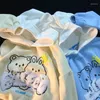 Sweat à capuche avec oreilles d'ours pour femme, mignon, surdimensionné, décontracté, ample, Kawaii, Streetwear, épais, hiver