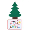 Christmas Decorations DIY Felt Tree Artificial Wall Hanging Ornaments Year Gifts Children's Toys