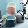 Dinnerware Sets Portable Thermal Lunch Box Container With Spoon Vaccum Cup Soup Insulated Two Layers