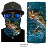 Bandanas 3d Poisson Masque Magique Ski Randonnée Vélo Sports De Plein Air Hommes Femmes Peur Protection Solaire Scaldacollo Paintball Écharpe Foulard