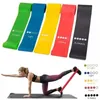 Fasce di resistenza allo yoga Set da 5 pezzi Fascia per esercizi di allenamento fitness con varie corde per tirare la forza Body Shaping Training Fasce per pedali in lattice