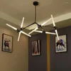 Lampy wiszące gałąź żyrandol żywy pokój Lampa Lampa Lampa nordycka sufit Light do jadalni Luster Kitchen