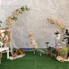 Party Decoration Wedding Props Iron Ring Arch Round Metal Backdrop Flowers Door Outdoor Flower Stand For Shelf