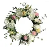 Flores decorativas Flores Wrinalh Butterfly Daisy Artificial Peony Rose Garden Christmas Door Wall Deeding Party Decoration