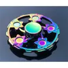 Hemdekompression Toy Rainbow Metal Fidget Spinner Star Flower Skull Dragon Wing Hand Spinner för Autism ADHD Kids Vuxna Antistres