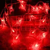 Strängar LED Red Lantern/Chinese Knots Form String Lights Pendant For Lantern Festival Year Decor