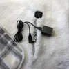 Одеяла USB Электрическое одеяло теплое нагретое шали Умный регулируемый теплый ковровой матрас носимый 3 тепловые настройки дома колено колено