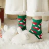 Accessoires de mode hiver chaud épaissir corail polaire chaussettes pour femmes dessin animé mignon chaussette de noël wapiti chaussettes de sol drôle cadeau de noël