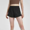 Designer L-308 Calças curtas para yoga femininas Calças de corrida elásticas Shorts esportivos femininos Calças de moletom adultas casuais para meninas Exercício Fitness Wear