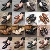 High-grade brogue oxford shoes pointed leather shoes carved fish scale pattern tassel metal buckle men's fashion formal casual one foot stirrup multi-sizes