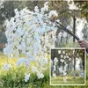 Fleurs décoratives Simulation fleur de cerisier branche fleur artificielle fausse plante décoration de mariage maison fête jardin décor printemps