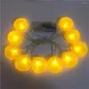 Str￤ngar LED Lemon Garland orange skivor String Light Yard Wedding Home Party Decoration Batterilampor Holiday Lighting 2022